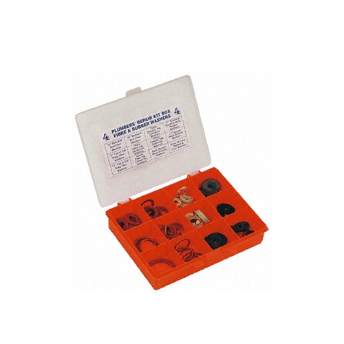 Plumbers Fibre & Rubber Washer Box - Number 4